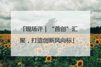 现场评｜“首创”汇聚，打造创新风向标
